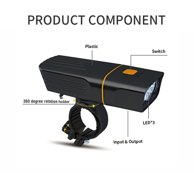 Biciclete Biciclete Lumina Impermeabil USB Reîncărcabilă LED 1000LM MTB Lampă Față Faruri de Aluminiu Ultrausor Lanterna Bicicleta Lumina