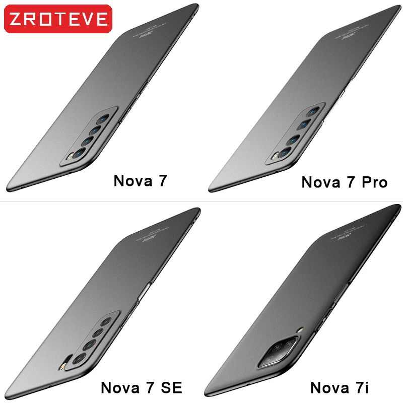 Nova 7 Pro Caz Zroteve Mat Cover Pentru Huawei Nova 7i 7 6 SE Coque Nova6 5G PC Cover Pentru Huawei Nova 5 5T 5Z 5i Pro Nova7 Cazuri