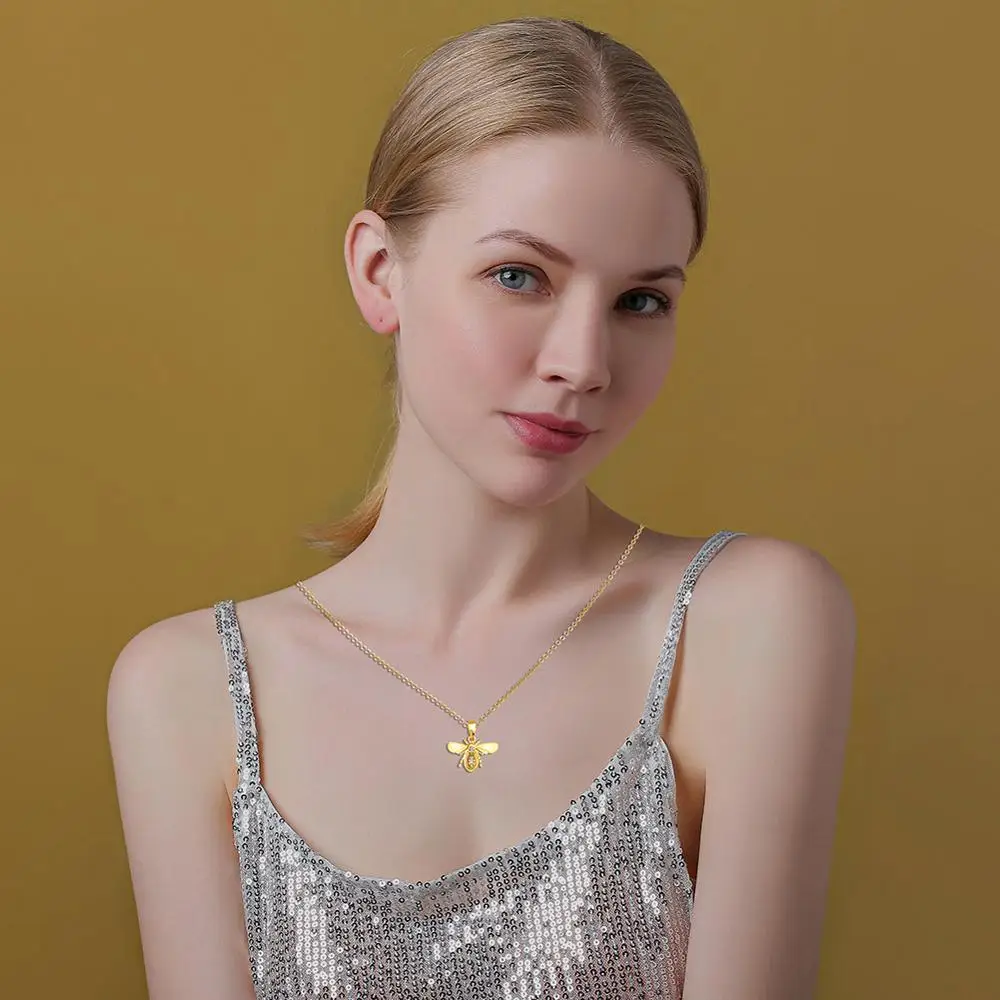 Cring la Modă Coco Colier Pandantiv Coliere pentru Femei de Moda de Albine Lanț de Aur de Culoare Placat cu Cupru Hot de Bijuterii Elegante 2020 Fete