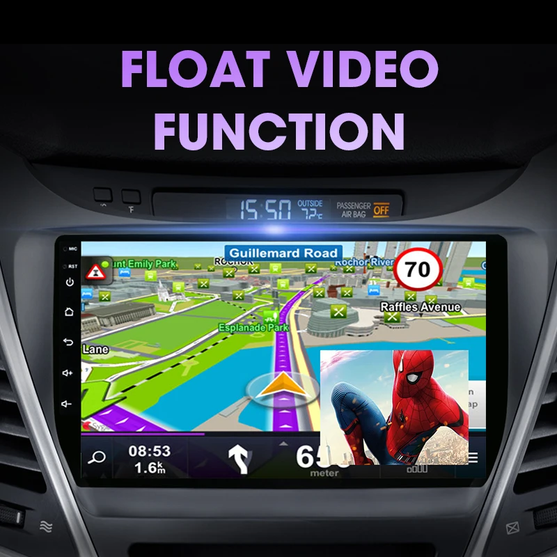 JMCQ T9 Radio Auto Pentru Hyundai Elantra 2012-Multimedia Video Player 2 din GPS Navigaion dvd 4+64G DSP RDS Carplay unitatea de Cap