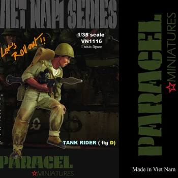 1/35 NVA Rezervor rider Fig D (RPG ), Rasina Model Soldat GK, Războiul din Vietnam, Neasamblate și nevopsite kit