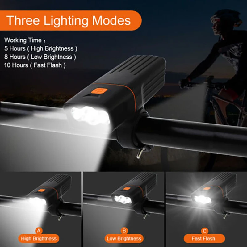 Biciclete Biciclete Lumina Impermeabil USB Reîncărcabilă LED 1000LM MTB Lampă Față Faruri de Aluminiu Ultrausor Lanterna Bicicleta Lumina