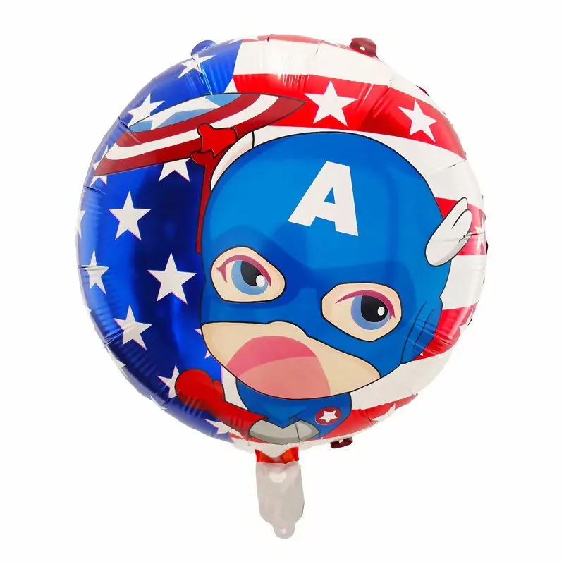 10buc 18inch Captain America Balon de Folie de Petrecere de Aniversare pentru Copii Decor Avengers Copil de Dus Baloane cu Aer Golbos DIY Decorare