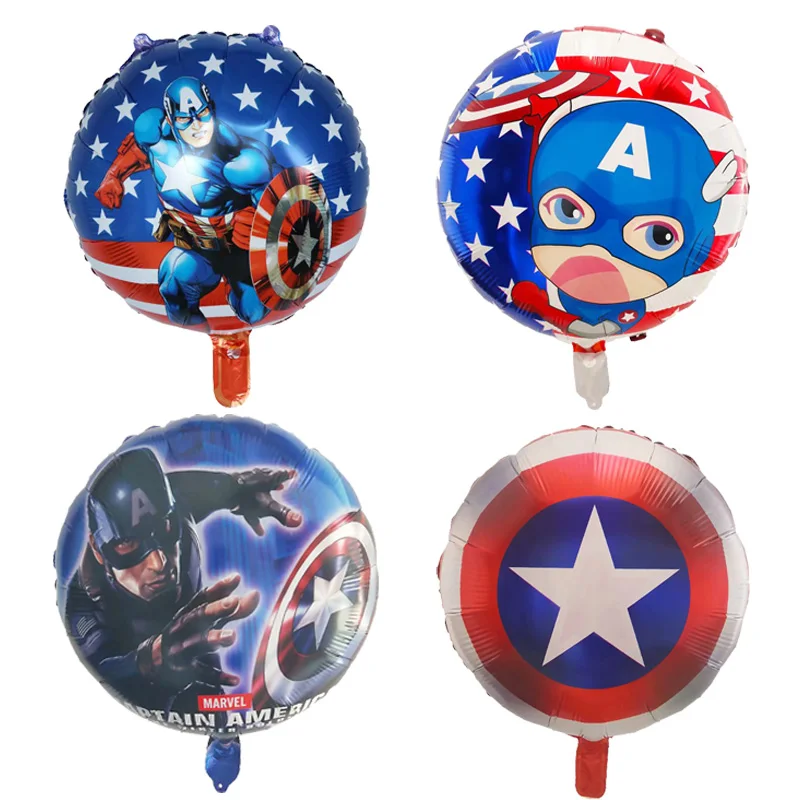 10buc 18inch Captain America Balon de Folie de Petrecere de Aniversare pentru Copii Decor Avengers Copil de Dus Baloane cu Aer Golbos DIY Decorare