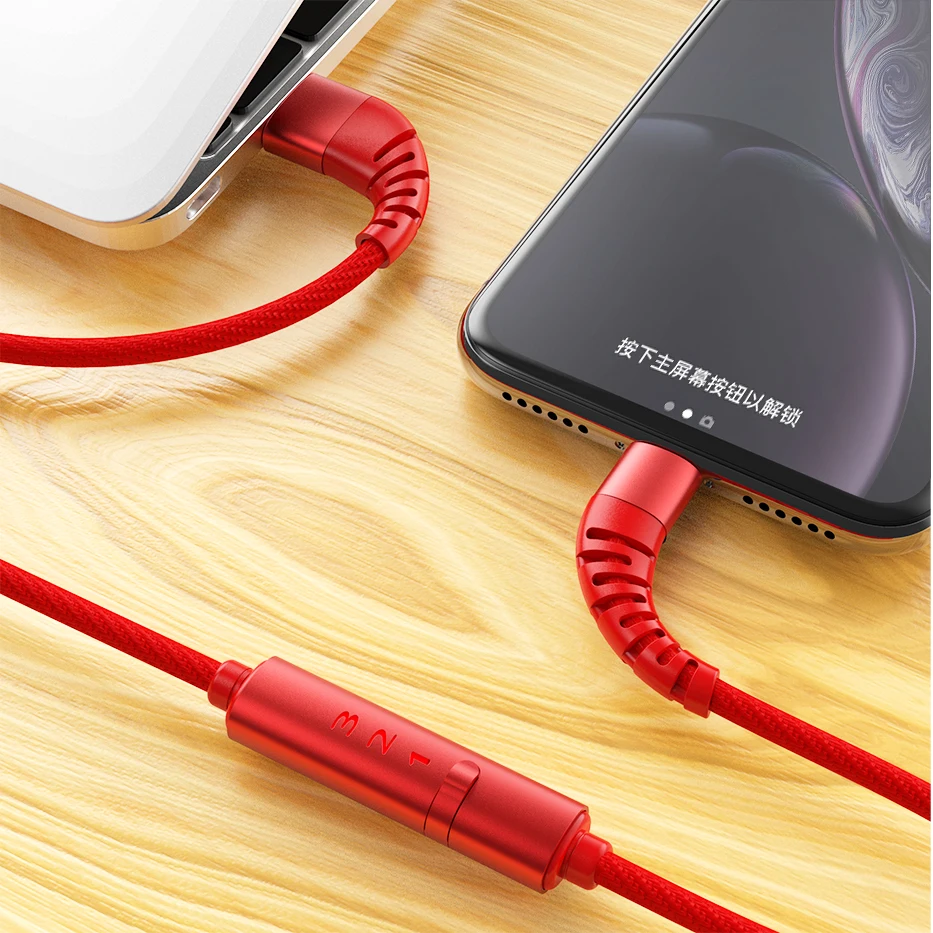 Ranboda 2m USB 3.0 Cablu Micro USB 3A Încărcare Rapidă cu Timer și Comutatorul de Alimentare pentru Telefon Android Nailon Împletite Metal Conector