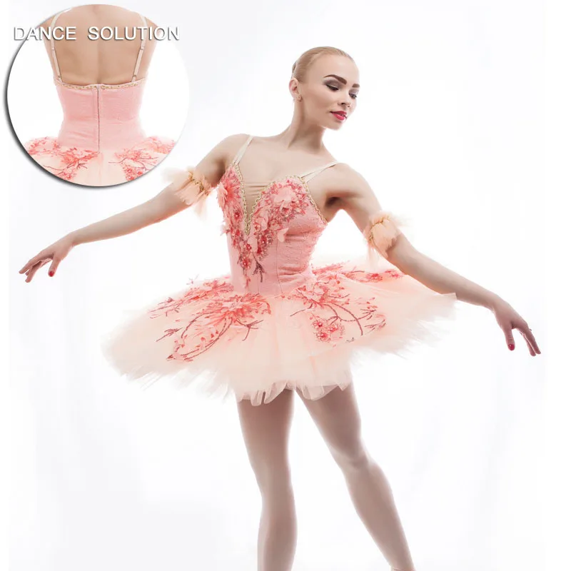 Piersic înflorit Profesionale Costum de Balet Personalizate Clasice de Balet Tutu Rochie pentru Fete de Performanță sau de Concurență B17048