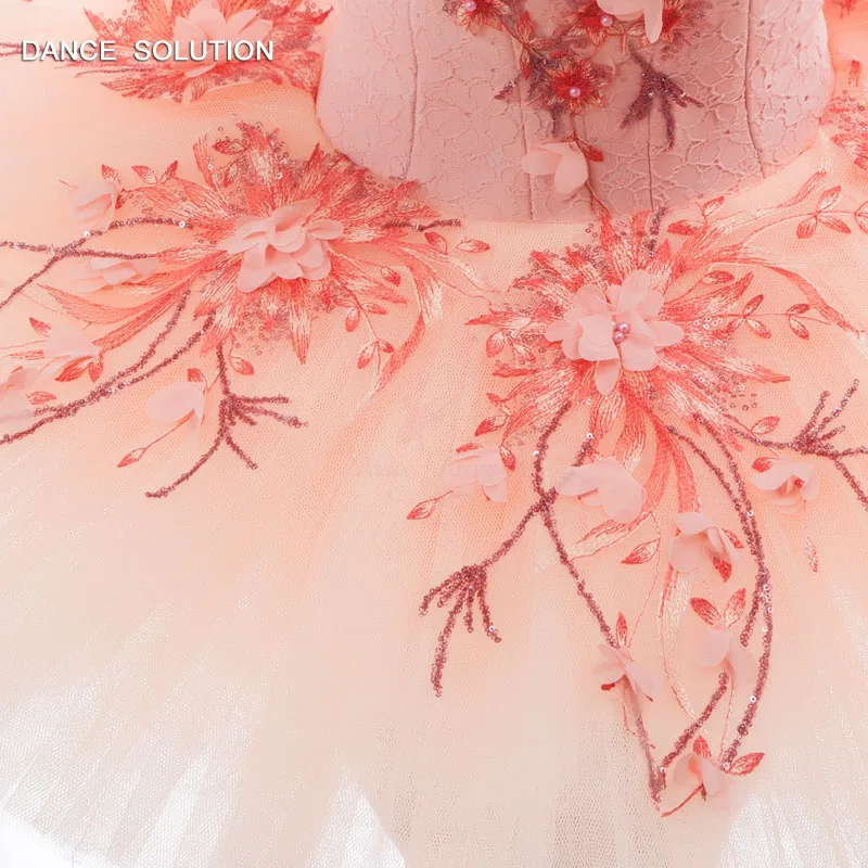 Piersic înflorit Profesionale Costum de Balet Personalizate Clasice de Balet Tutu Rochie pentru Fete de Performanță sau de Concurență B17048