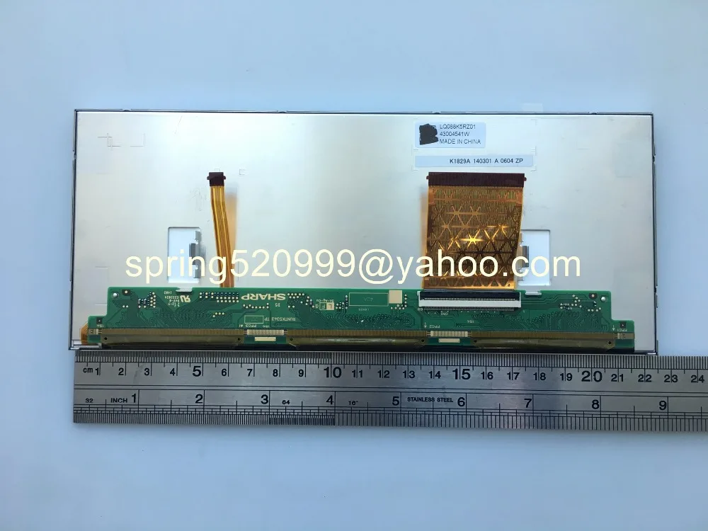 Original Sharpp 8.8 inch LCD display LQ088K5RZ01 ecran BM 937087001 pentru Bmw CID F25 X3 DVD Auto navigatie Panou LCD