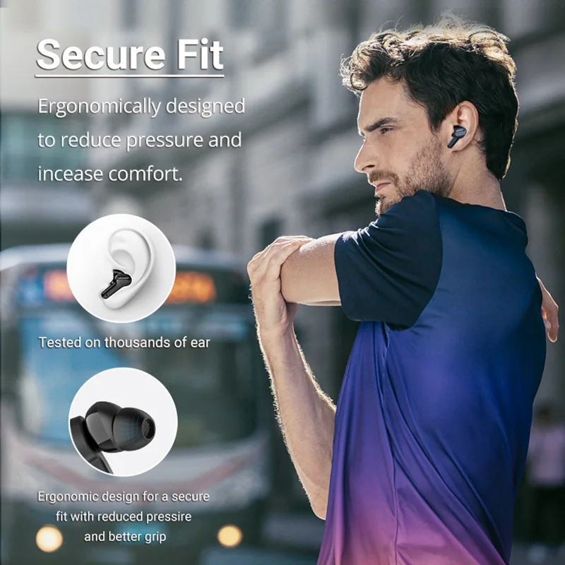 Noi Langsdom T26 Cască Bluetooth cu Microfon CVC8.0 Anulare a Zgomotului Adevărat Căști fără Fir TWS pentru Telefon auriculares