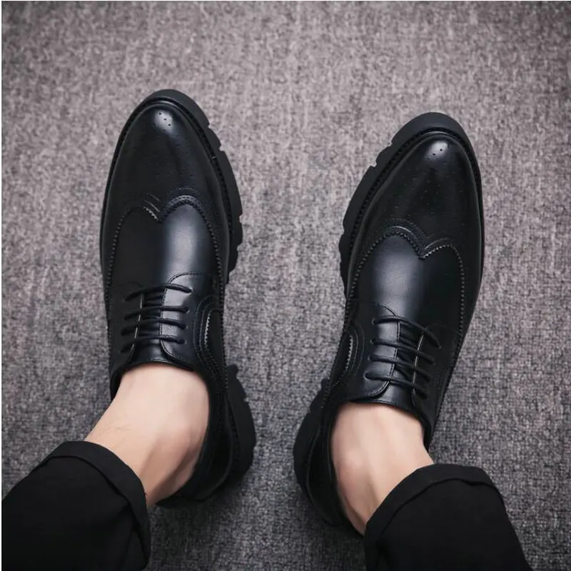 Brand de lux din Piele de Moda Concis Oameni de Afaceri Ascuțite Negru Pantofi de Nunta Formale de Bază Pantofi pentru Bărbați Pantofi Rochie LH-75