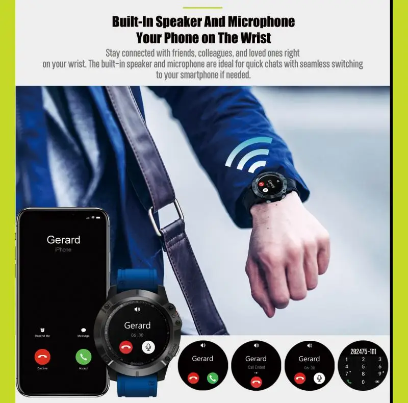 Ceas inteligent Zeblaze VIBE 6 Ceas Sport BT5.0 Independent Music Player Tracker de Fitness IP67 rezistent la apa Sănătate Monitor Smartwatch