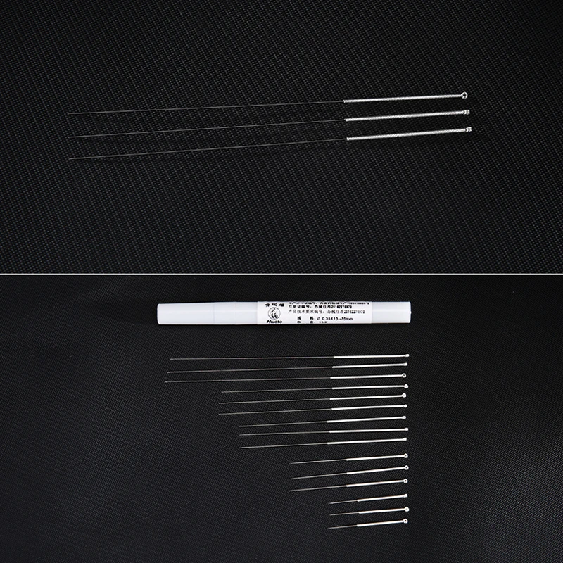0,35 mm 20buc / 15buc 5 Amestec dimensiune huatuo ace acupunctura argint ac Sterilizare reutilizabile cu Țeavă de material Plastic din Pachet
