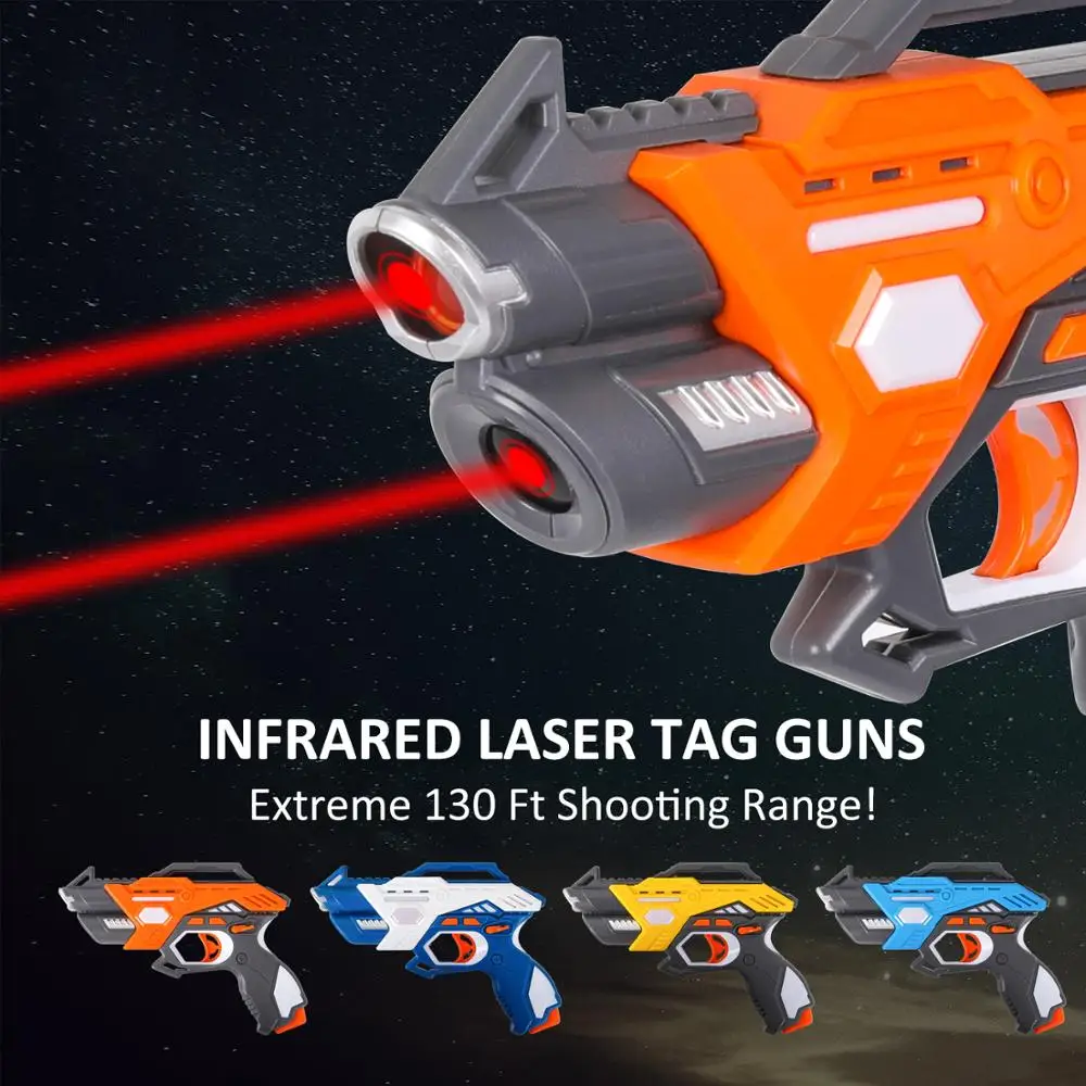 Infraroșu, Laser Tag Lumină Electrică Arme de Jucarie Blaster cu Laser Set de Interacțiune Părinte-Copil Joc pentru Copii, Adulți Sport Arma