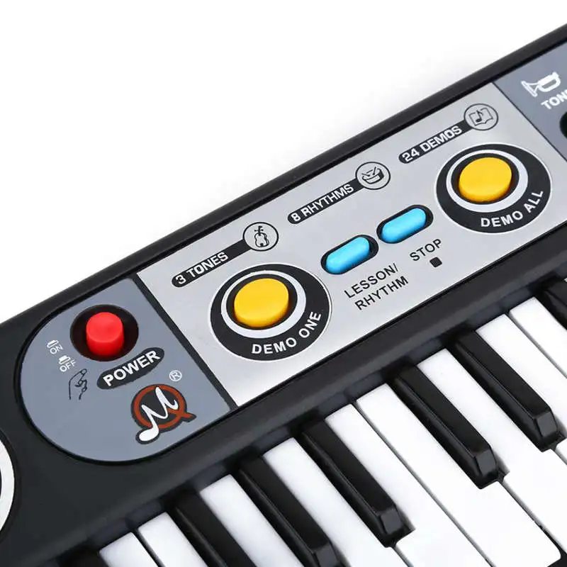 37 Cheile Copil Organ, Pian Electric Digital De Muzică Electronică Tastatura Instrument Muzical Cu Mini Microfon Pentru Copii De Învățare
