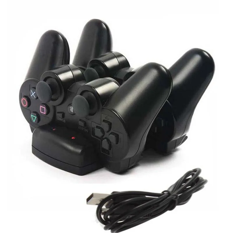 Cu dublă Încărcare Suport Dock Charger Stand +Cablu de Alimentare USB Cablu pentru Playstation Dualshock 3 PS3 Controler Gamepad Muta de Navigare