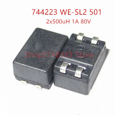 10BUC/LOT 744223 NE-SL2 WE501 501 500UH 1A 9.2X6X5MM de mod Comun inductor