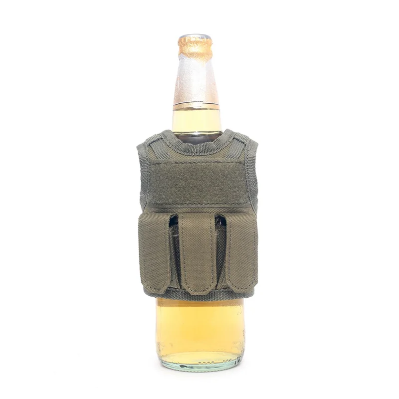 Sticla De Bere Capac Personal Camuflaj Sticla De Băutură Set Militar Mini Vesta Tactică Curea De Umăr Ajustabilă Bea