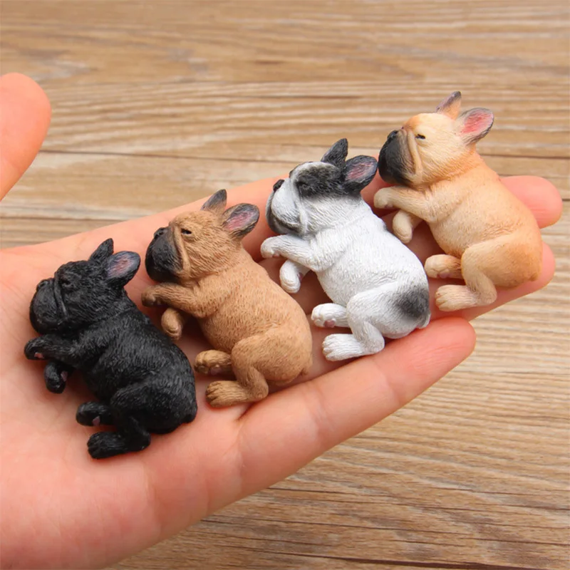 De dormit Bulldog francez magneți de frigider Câine Animal de tablă autocolant Magneți de Frigider jucărie pentru Copii cadouri Decor Acasă
