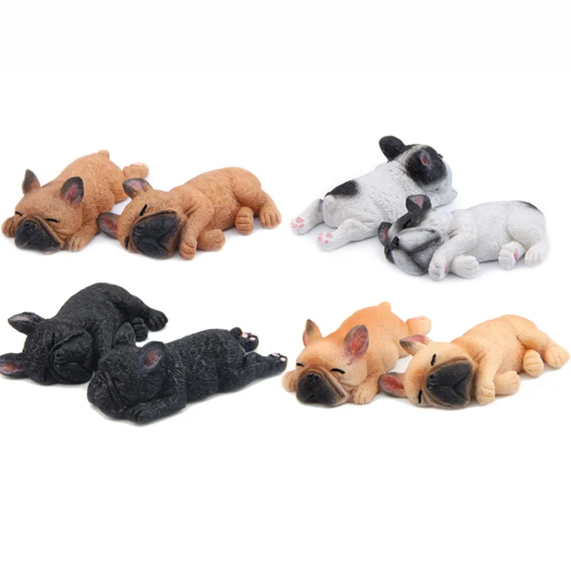 De dormit Bulldog francez magneți de frigider Câine Animal de tablă autocolant Magneți de Frigider jucărie pentru Copii cadouri Decor Acasă