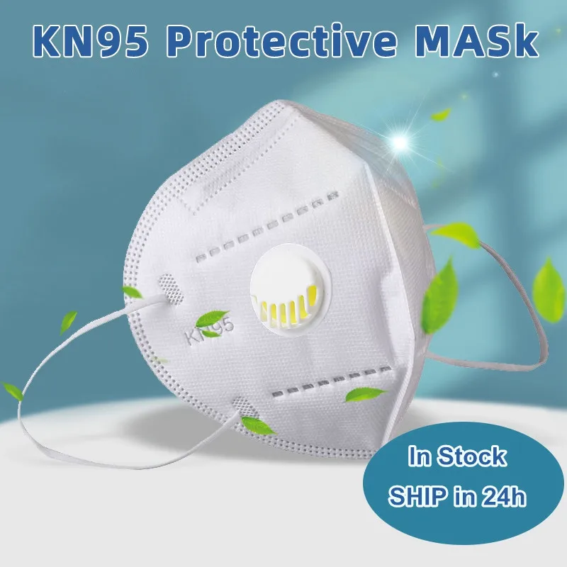 Alb Reutilizabile KN95 Masca de Fata cu Valve Mască Anti-praf Poluarea cu PM2.5 Bumbac 5 strat Gura Măști de Protecție Mascarillas