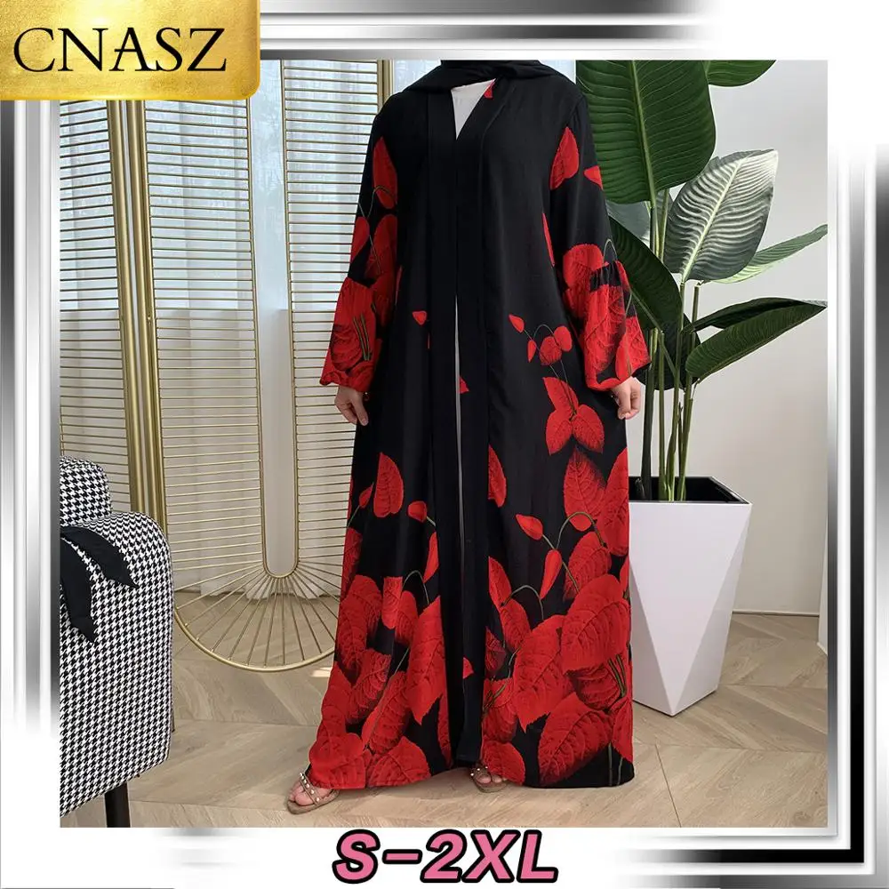 2020 Mai Recente Musulman Orientul Mijlociu Islamic Abaya Turcia Stil De Moda Dubai Dimensiune Marocan Bangladesh Cardigan Kimono-Ul De Imprimare De Moda