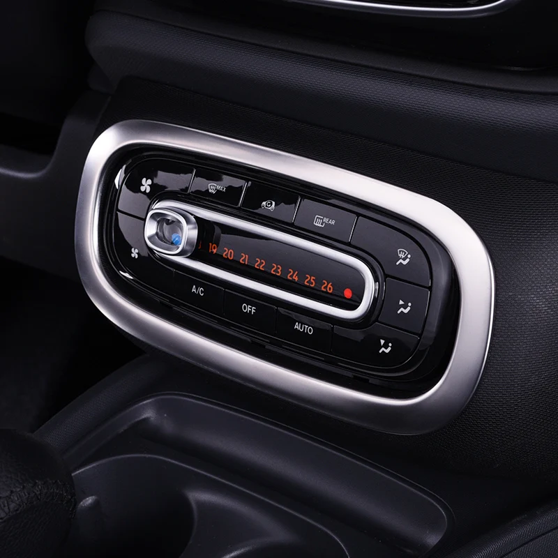 Pentru Smart Fortwo Forfour Aer condiționat buton de ajustare frontieră decorative din oțel inoxidabil de styling auto accesorii autocolante