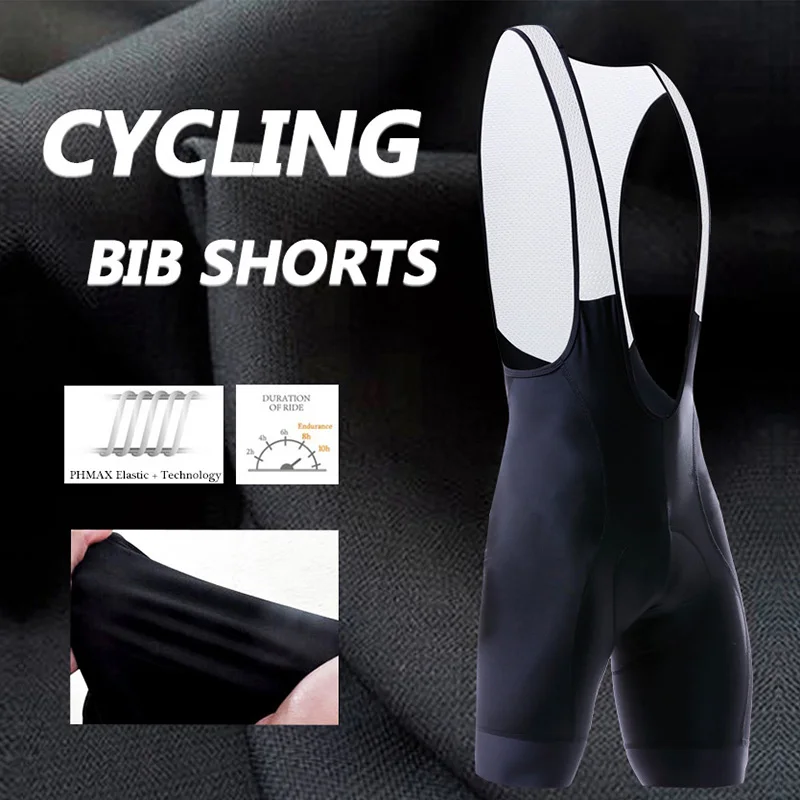 PHMAX Pro Femeile Ciclism, Bavete pantaloni Scurți Italia Silicon Prindere la Picior Pro Biciclete Pantaloni pe Sub Porți de Biciclete de Munte Gel Căptușit Colanti