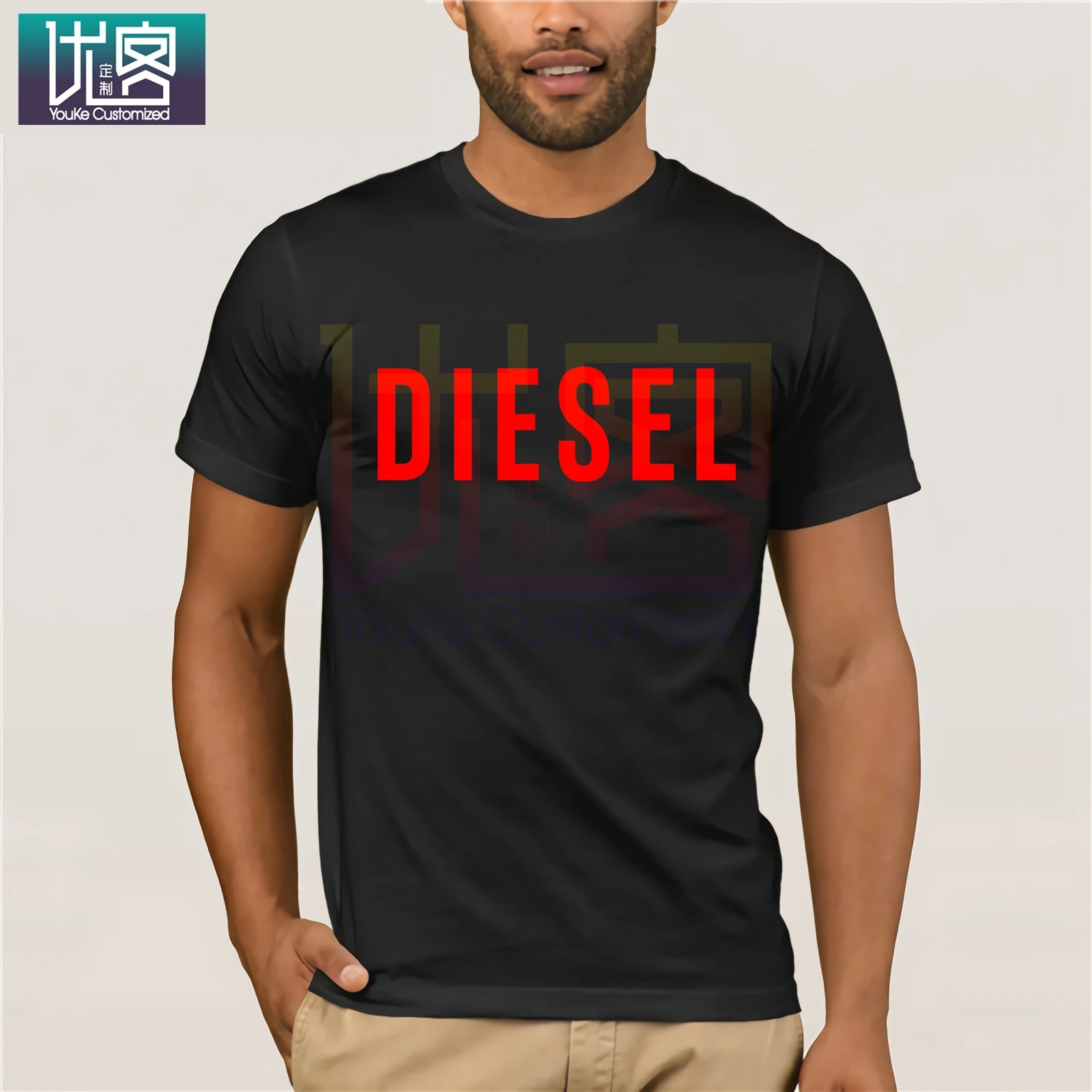 Diesel Putere Tricouri Haine Populare tricou Crewneck din Bumbac Tricouri Topuri de Vara Tricouri Bumbac Gât O Herre T-Shirt pentru Barbati Topuri