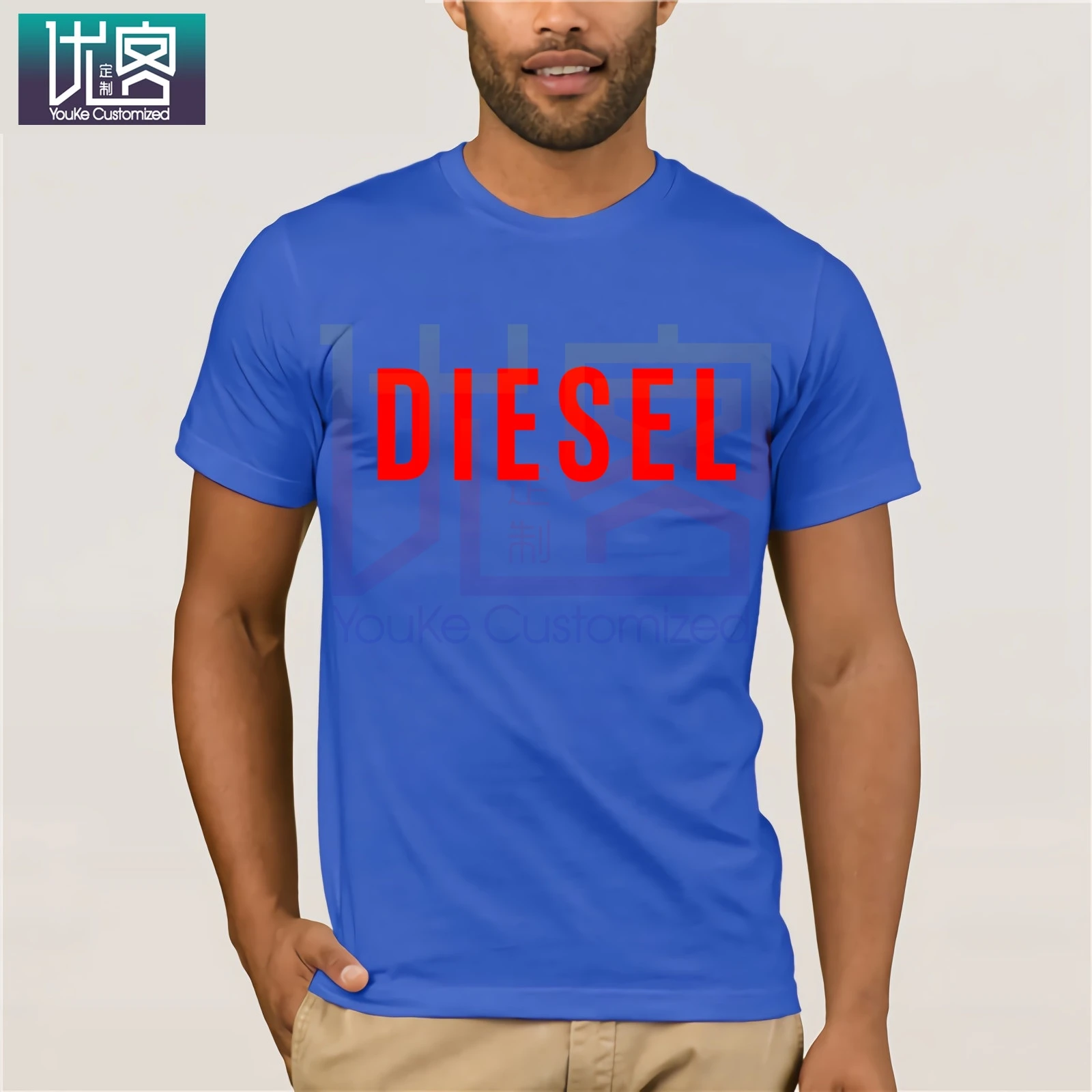 Diesel Putere Tricouri Haine Populare tricou Crewneck din Bumbac Tricouri Topuri de Vara Tricouri Bumbac Gât O Herre T-Shirt pentru Barbati Topuri