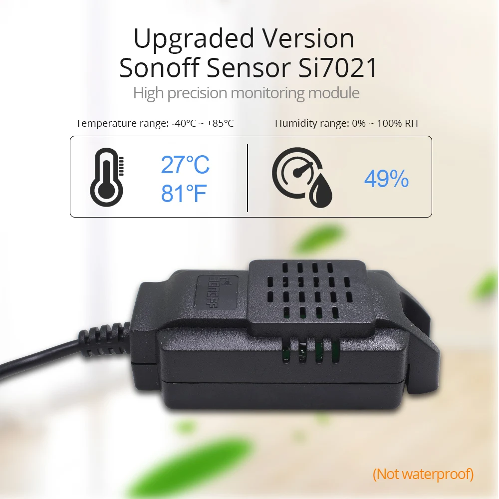De înaltă Precizie SONOFF Monitor Si7021 Senzor de Umiditate Comutator Wireless Wifi Inteligent Sonda de Temperatura de Monitorizare de la Distanță Pentru TH10 16