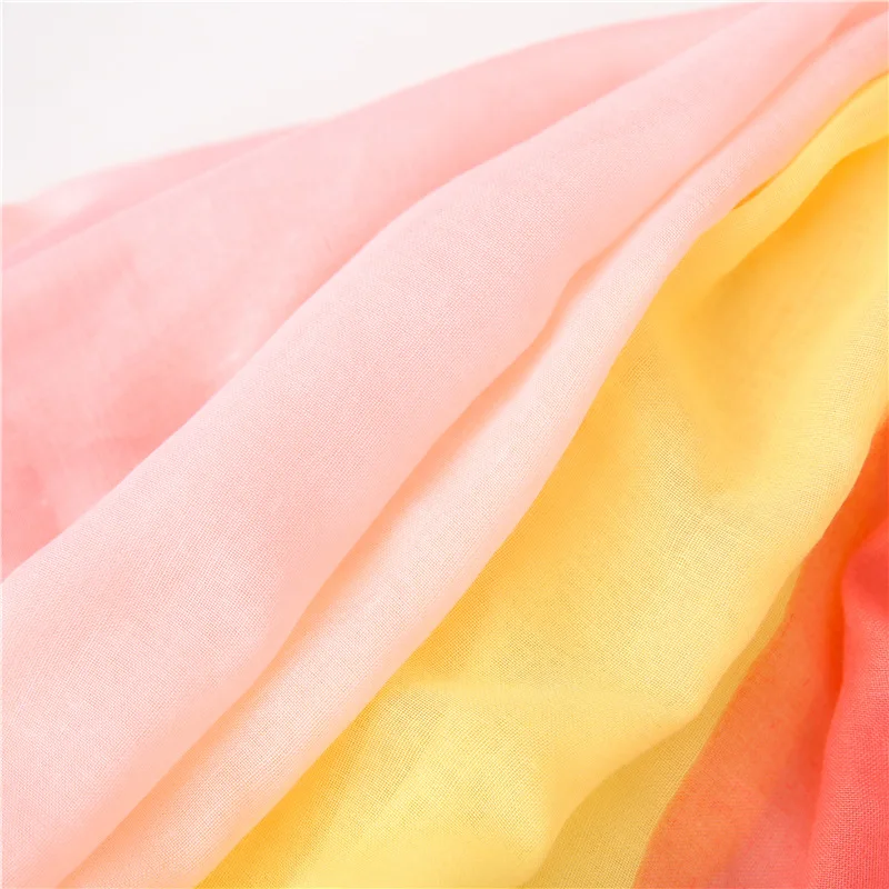 2020 Spania Brand De Lux Galben Roz Cu Dungi Ciucure Vascoza Șal Eșarfă Moda Doamnelor Moale Bentita Pashminas Furat Musulmane Hijab