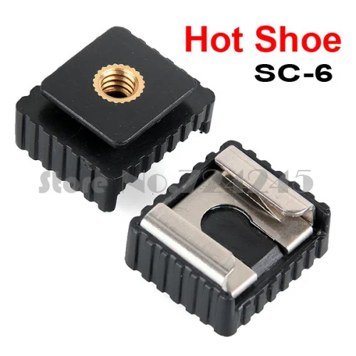 Noi en-Gros 20buc SC-6 Metal Flash Hot Shoe Mount Adaptor de la 1/4 Filet pentru Lumina de Studio Stand Trepied