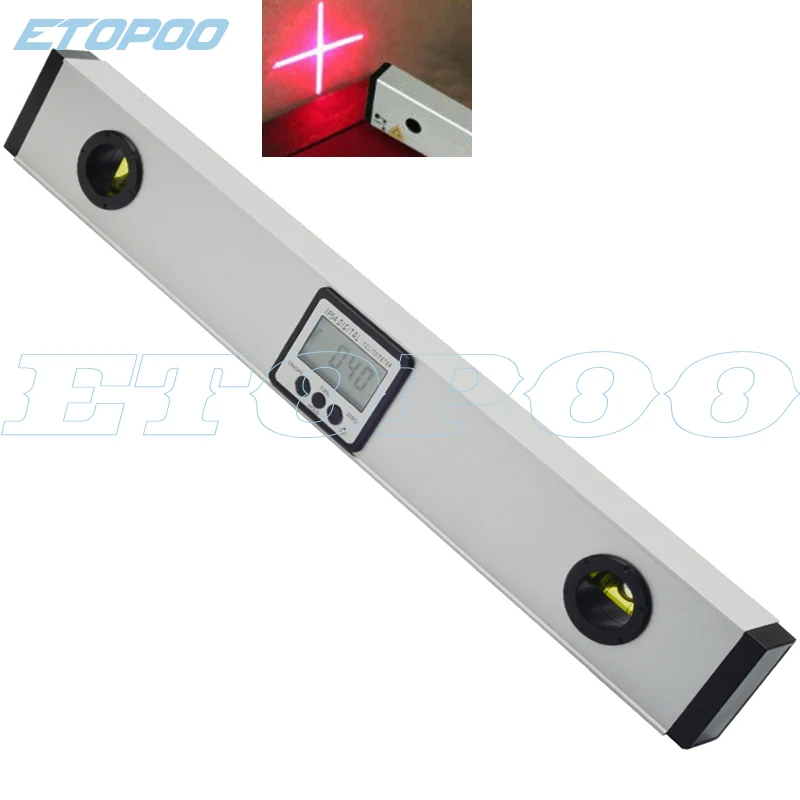 400mm 600mm digital cu laser de nivel digital unghi finder nivel de spirit în poziție verticală inclinometru electronic raportor conducător cu magnet