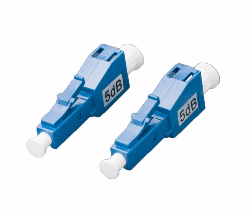 5pcs LC/UPC Modul Single Masculin-Feminin Plug-in fix prin Fibră Optică Atenuator de plastic de sex masculin FTTH Fibre Atenuator Adaptor ping