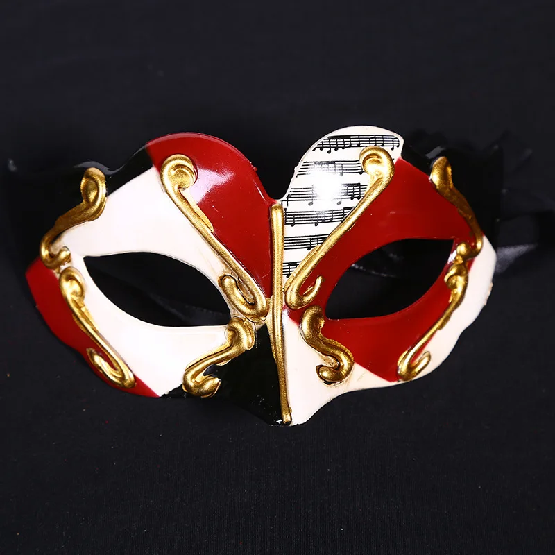 GNHYLL NOU Aur Mascaradă Masca Mardi Gras Notă Masca pentru Femei Mască Venețiană Jumătate Față de Veneția Mingea Masca pentru Halloween, de Crăciun