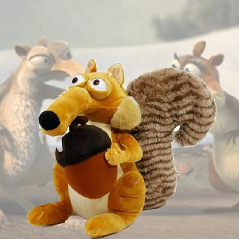 Amuzant Animale Drăguț Papusa Ice Age 3 SCRAT Veverita Umplute Copii Jucărie de Pluș Decoratiuni Cadou de Ziua Anti-rid Perna Pentru Copil