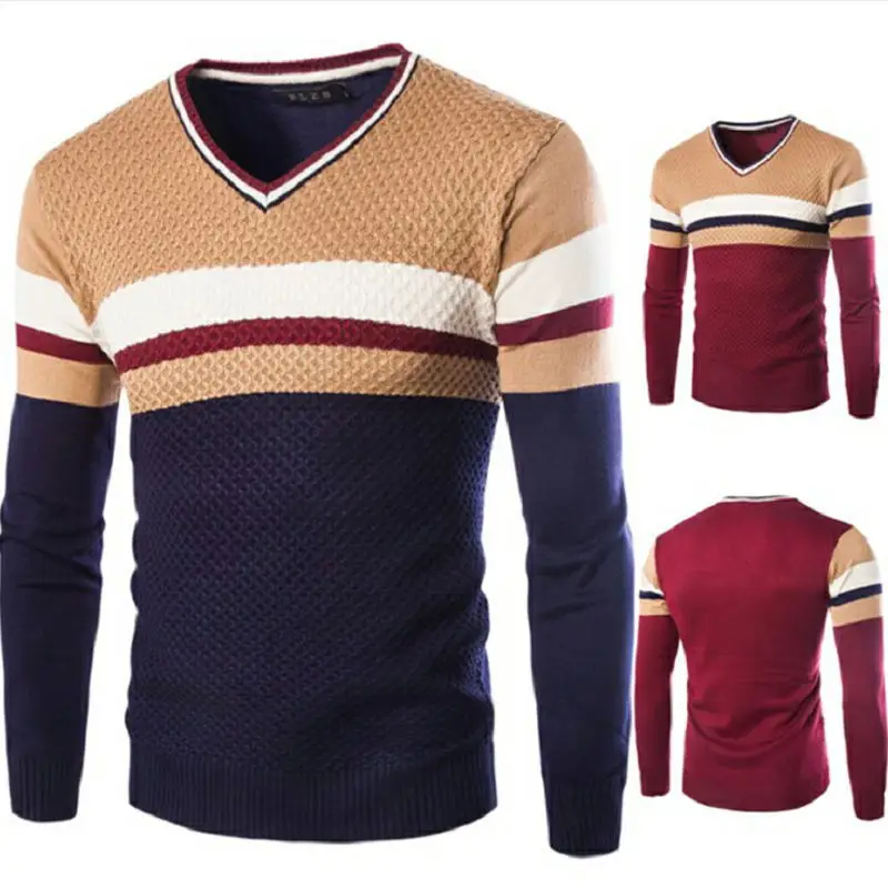Noua toamna iarna pulover de cașmir de înaltă calitate casual pulover barbati slim-fit pulover pulover barbati