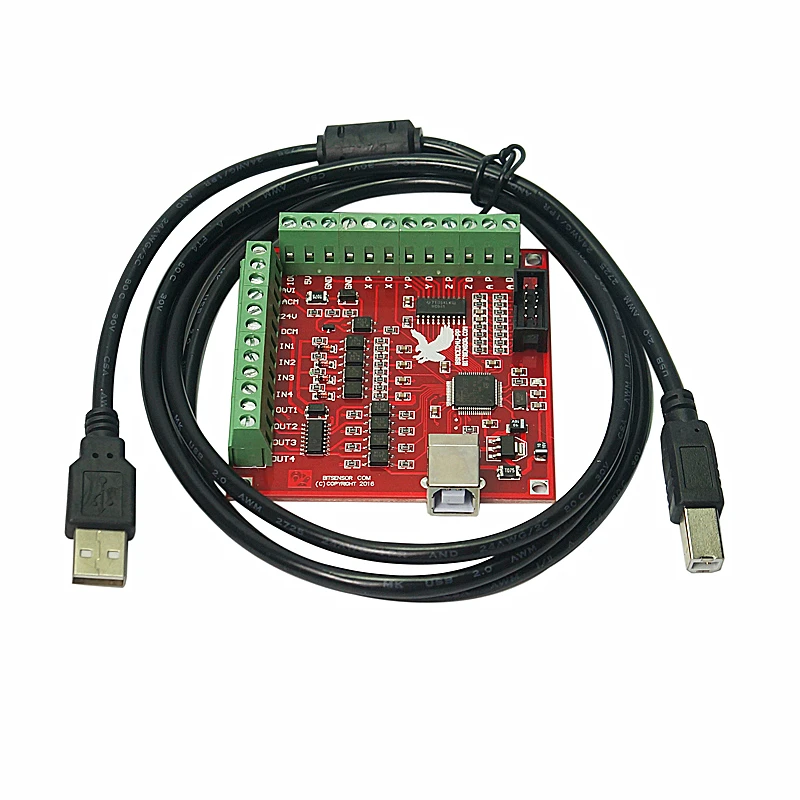 MACH3 4 Axa 100KHz USB CNC Router Lemn Masina Buna Stepper Motion Controller Card Breakout Bord 12-24V