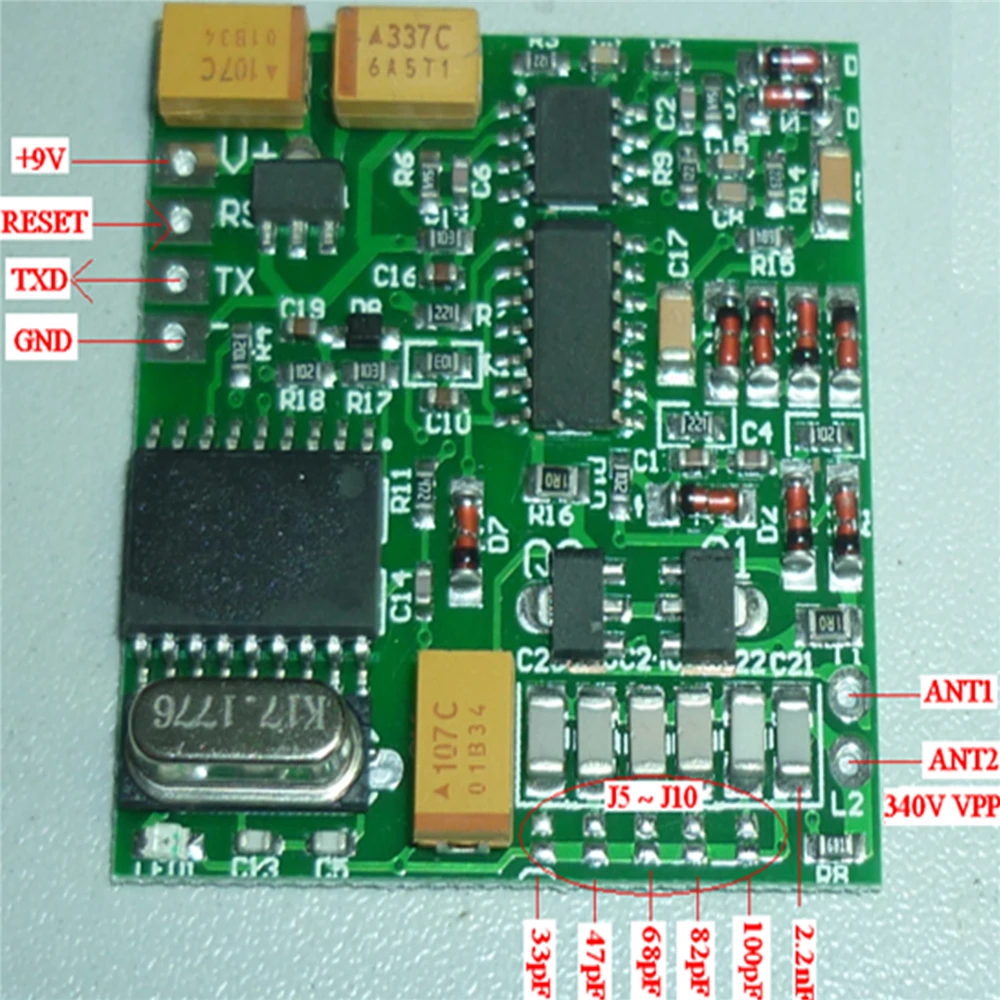La 134,2 K AGV RFID Distanta Animal Cititor de Tag-ul Modul TTL FDX-B ISO11784/85 Cititor de Carduri Modulul Citit EM4305 Hitag EM1001 TK4100