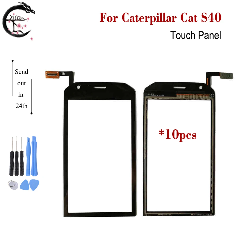 10BUC Panou Tactil Pentru Caterpillar Cat S40, Ecran Tactil Digitizer Sticla Senzor Tactil Cablu Flex Pentru Cat S40, Ecran Tactil