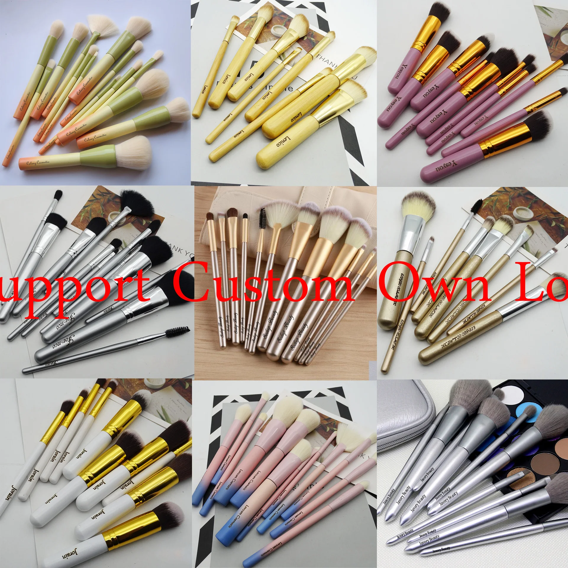 12 BUC Set de Perii Machiaj Sintetice Premium Silver Fundația Amestecare Fard de obraz Pudra de Fata Pensula Make up Brush Kit de Instrumente