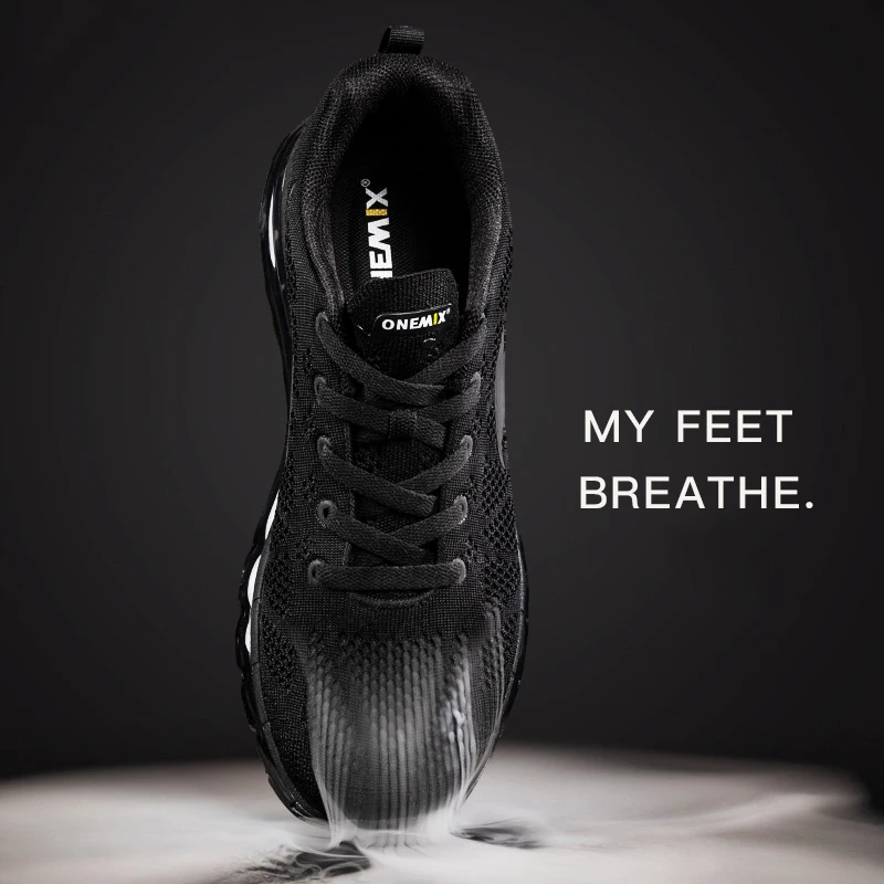 Noi Onemix Pernă de Aer Mens Pantofi de Alergare pentru Femei sport mers pe jos de lumină pantofi ochiurilor de plasă respirabil căpută anti-derapare în aer liber adidași