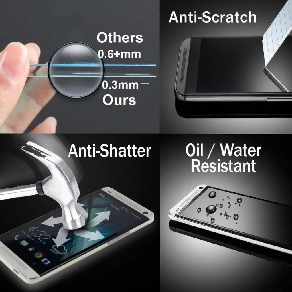 IPhone 7 și iPhone 8, Set 2 piese ecran Protector de cristal te