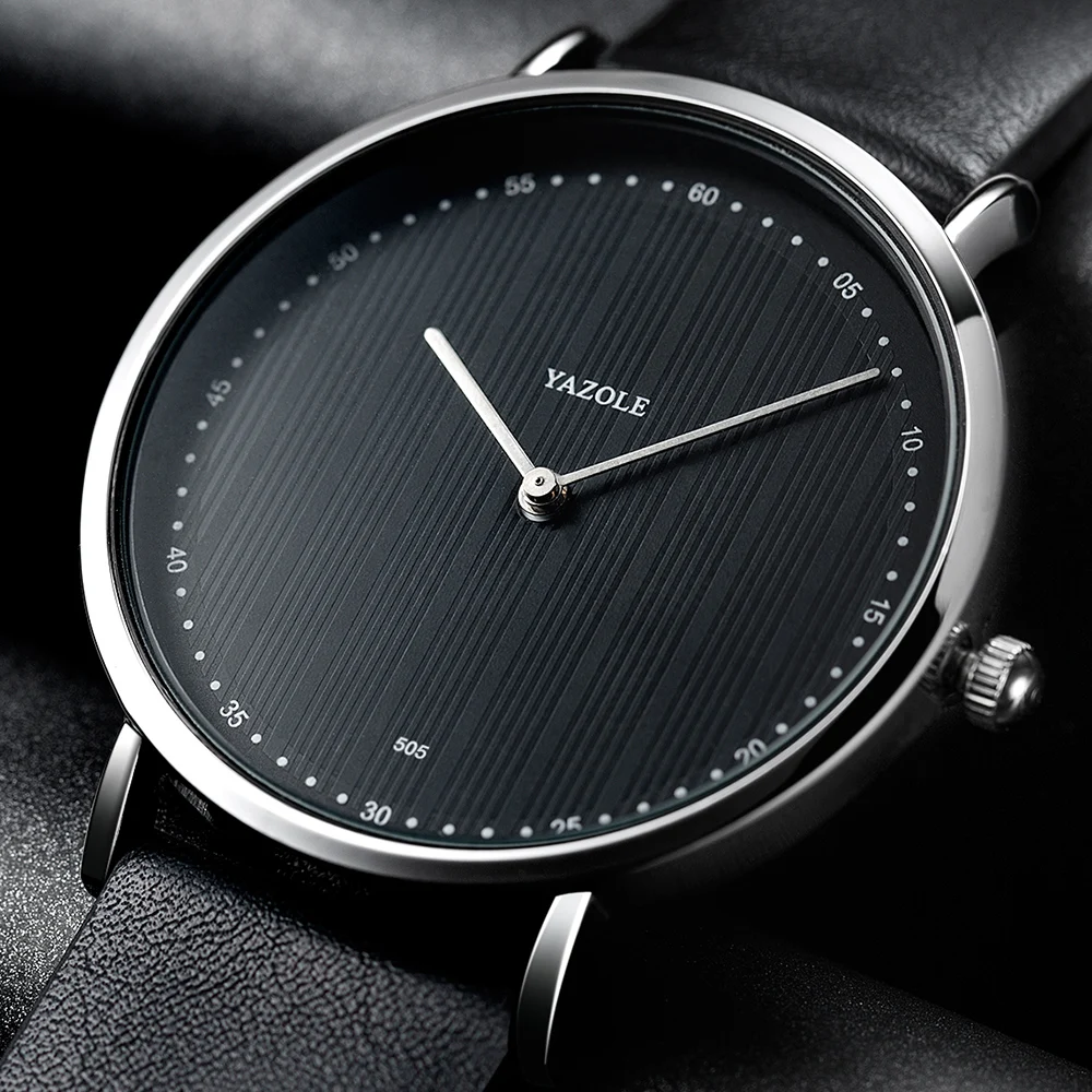 Barbati din piele Sport Watch Ceas de mana YAZOLE Brand de Top pentru Bărbați Ceas de Lux Quartz de Afaceri Simplu Relogio Masculino Reloj Hombre