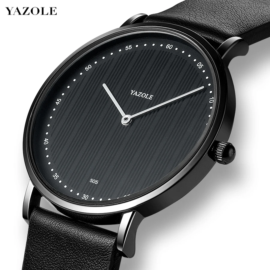 Barbati din piele Sport Watch Ceas de mana YAZOLE Brand de Top pentru Bărbați Ceas de Lux Quartz de Afaceri Simplu Relogio Masculino Reloj Hombre