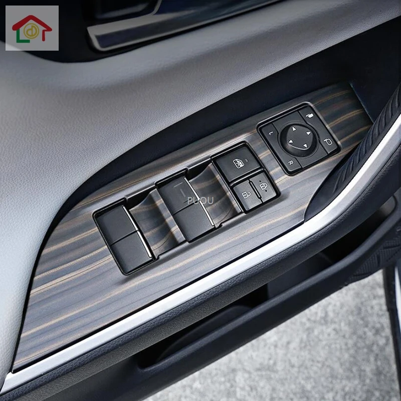 Masina tabloul de Bord Ecran cadru Crom Interior ornamente Interioare Auto Piersic Decor Lemn Pentru Toyota RAV4 RAV 4 XA50 50 2019 2020