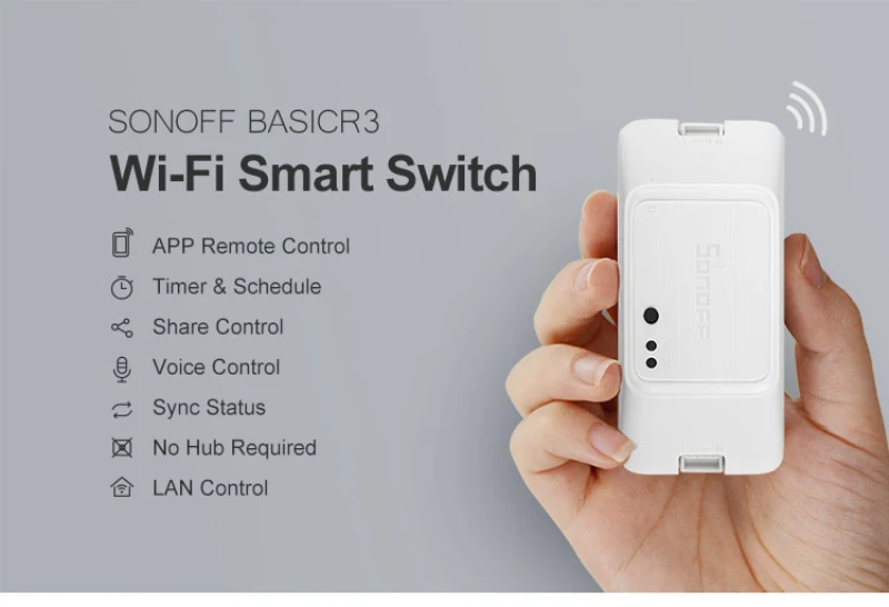 SONOFF de Bază R3 -Smart WIFI Comutator Lumina Timer APLICAȚIE de Suport/LAN/Voice Control de la Distanță Modul de DIY Funcționează Cu Alexa de start Google