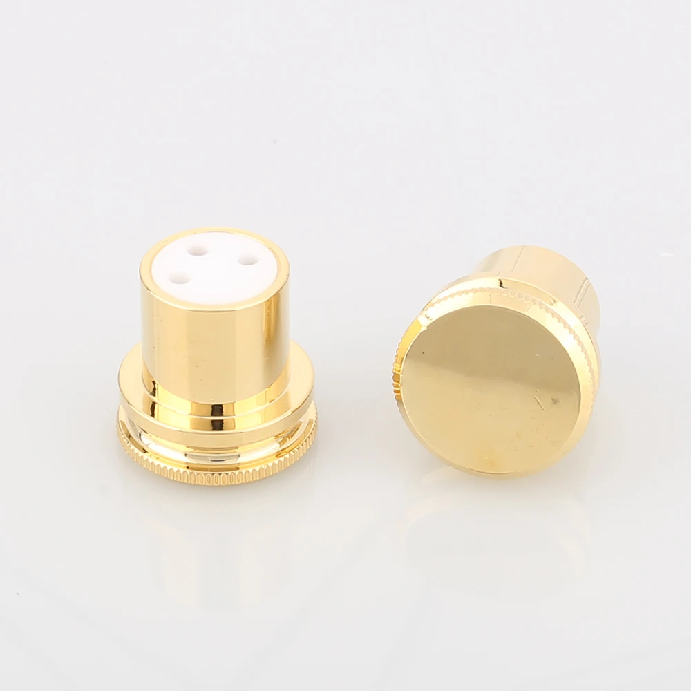 HI End Zgomot Dop de Cupru Placat cu Aur XLR Plug Capace XLR Proteja Capacul XLR 3pin de sex feminin Reducerea Zgomotului Capace
