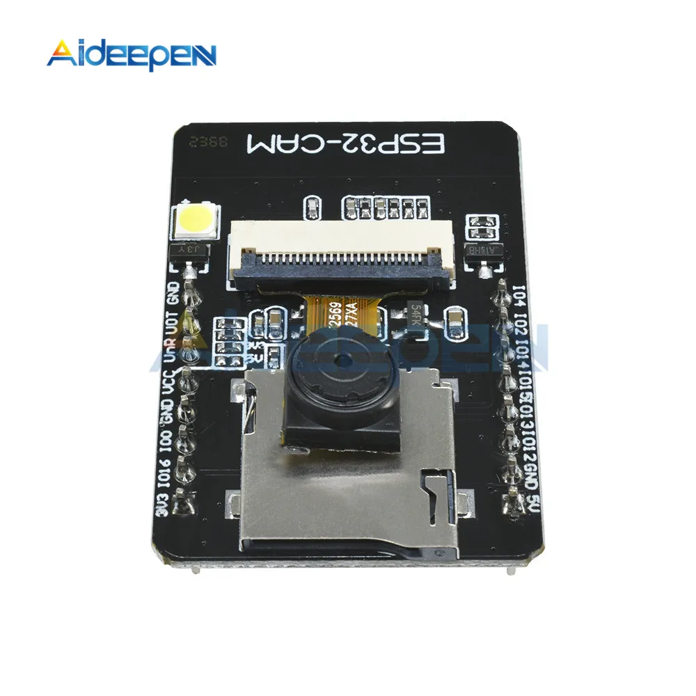 ESP32-CAM WiFi, Modul Bluetooth cu OV2640 Modul de Camera de Bord de Dezvoltare ESP32 Suport OV2640 și OV7670 Camere 5V
