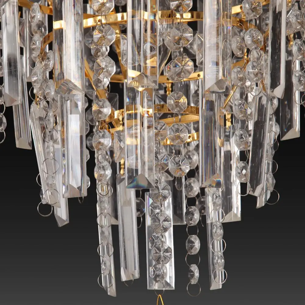 Yonntech candelabru de Cristal lumina Cascada tavan Lampa Iluminat de Lux Lustru Artistice Lampa